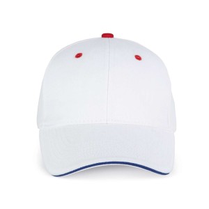 Kup Orlando 6 paneles sapka, White/Royal Blue/Red (sapka)