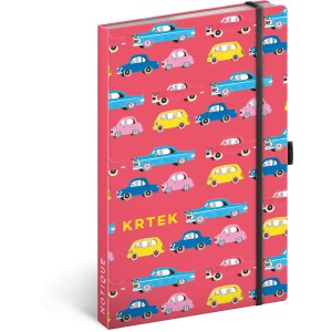 Notesz The Little Mole - Cars, lined, 13 x 21 cm