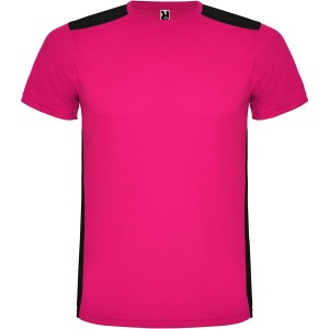 Roly Detroit r�vid ujj� uniszex sportp�l�, Fuchsia, Black