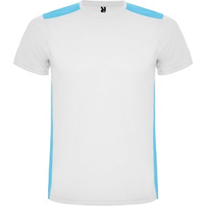 Roly Detroit rvid ujj uniszex sportpl, white, turquois