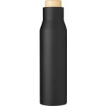 Rozsdamentes acl, duplafal palack, 500 ml, fekete (971877-01)
